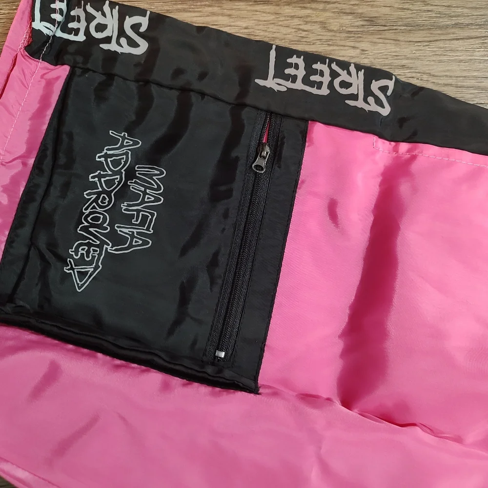 Street Mafia Nylon Pink and Black Men's Shorts size XL